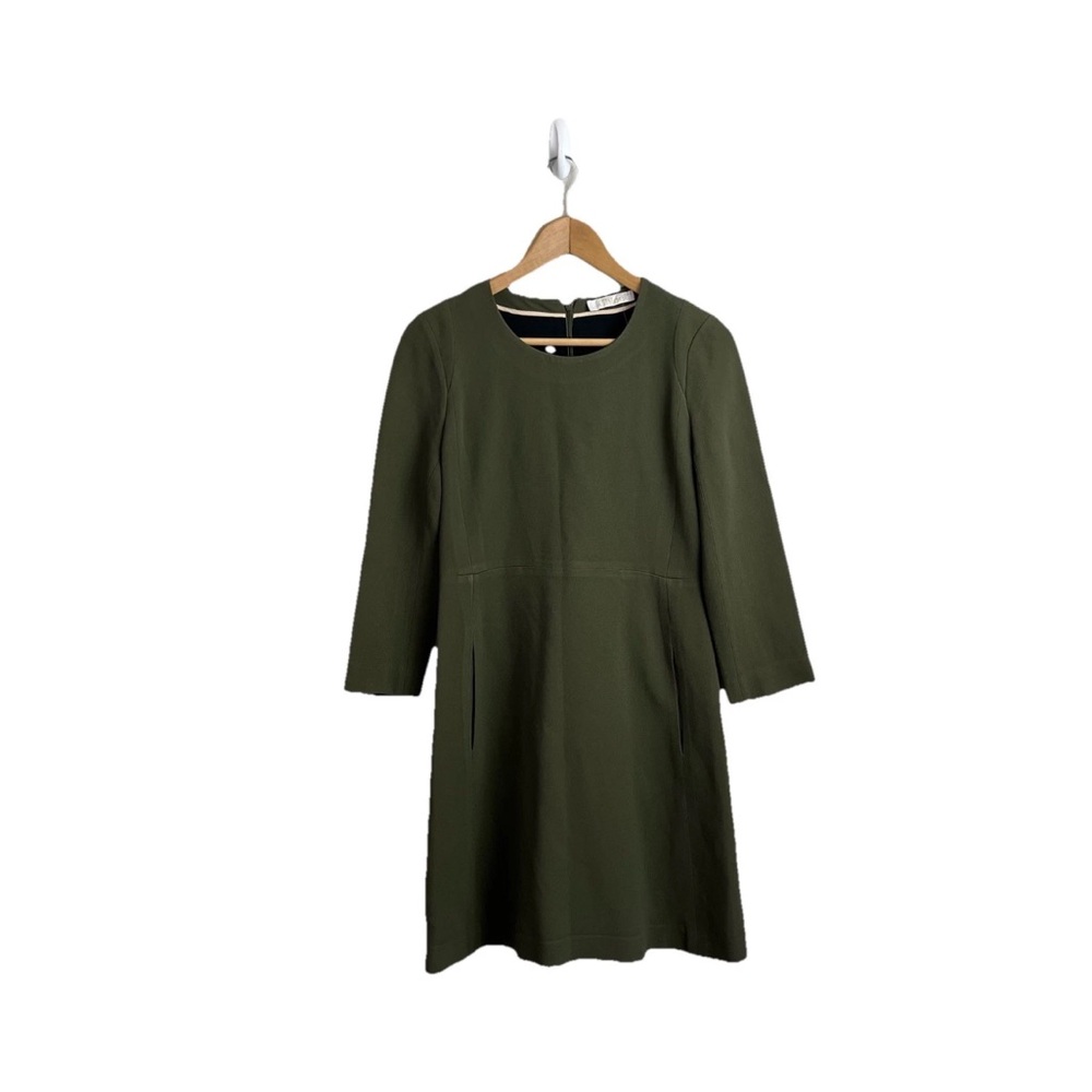 Chloe Dress Long Sleeve A Line Desert Khaki